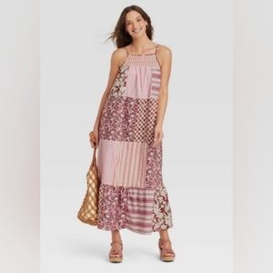 NWOT Patchwork Maxi Dress by Universal Thread size Large
